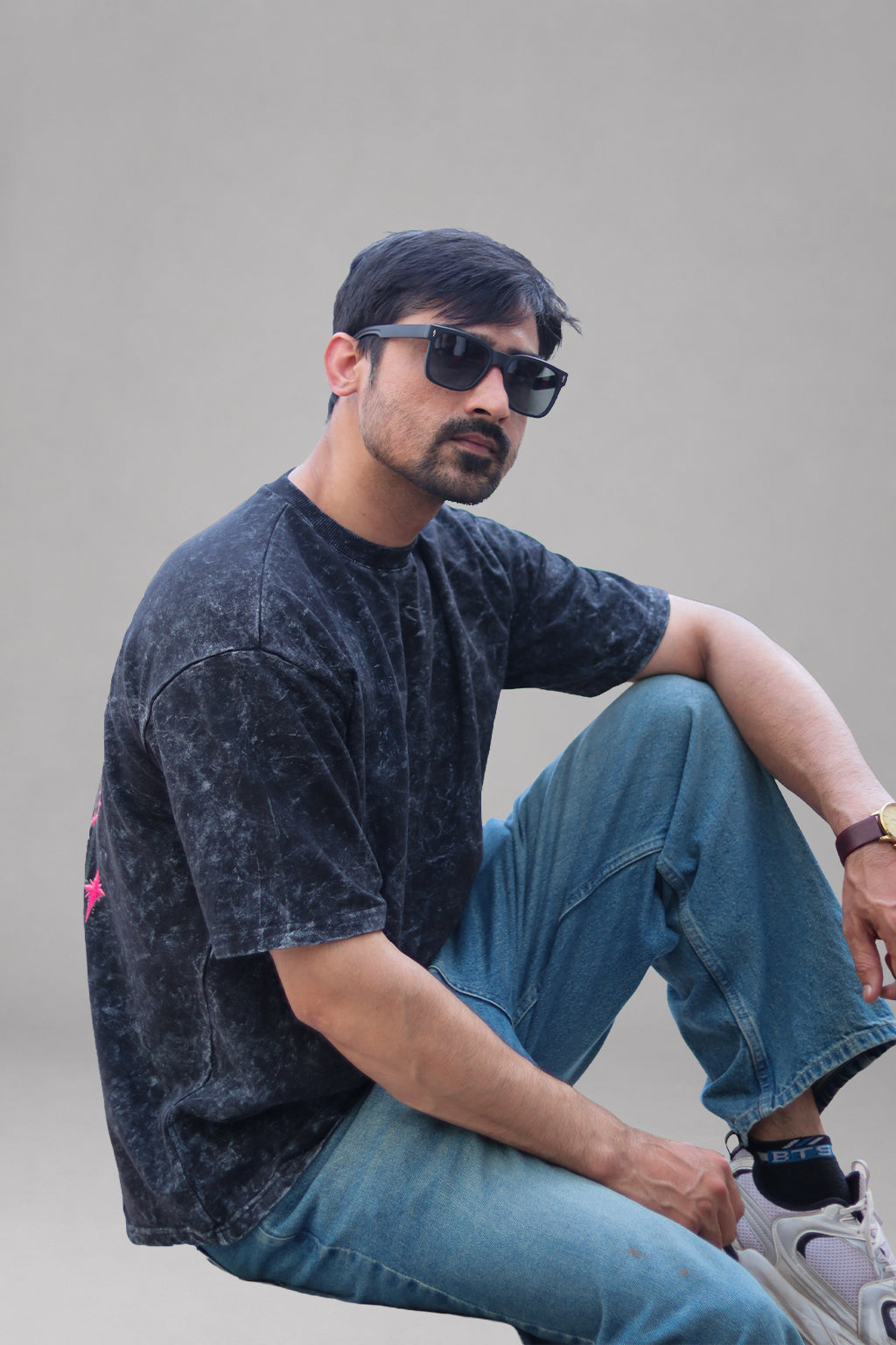 Oblivion Black Acid Wash T-Shirt