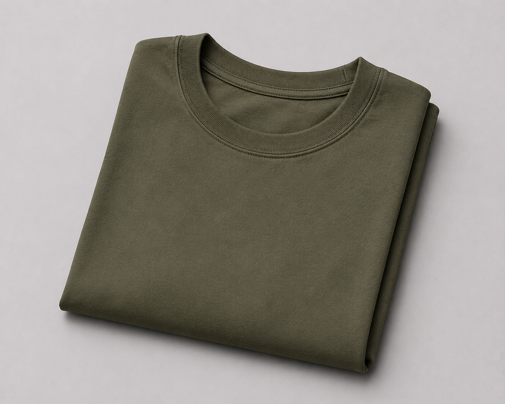 Plain Army Green T-Shirt
