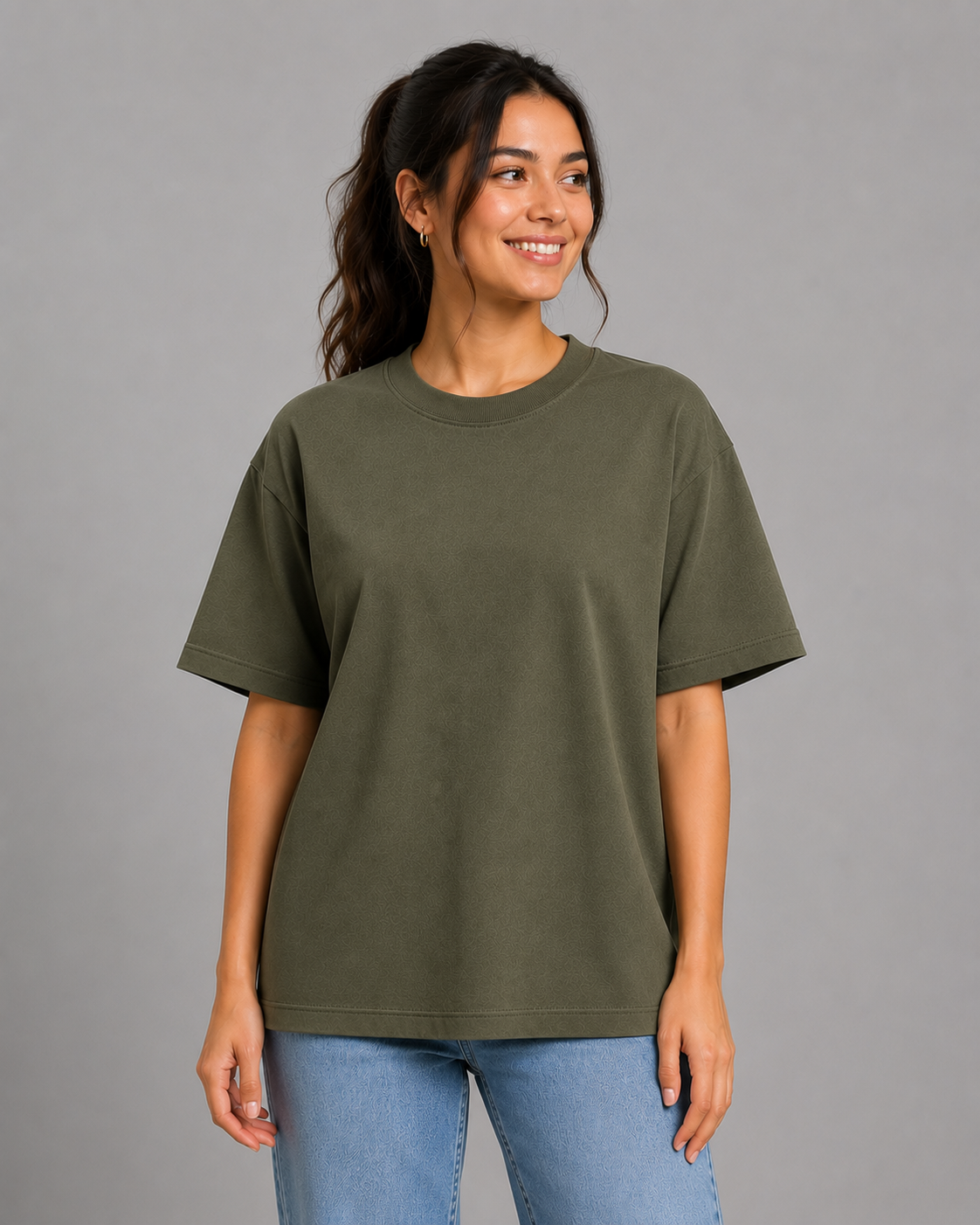 Plain Army Green T-Shirt
