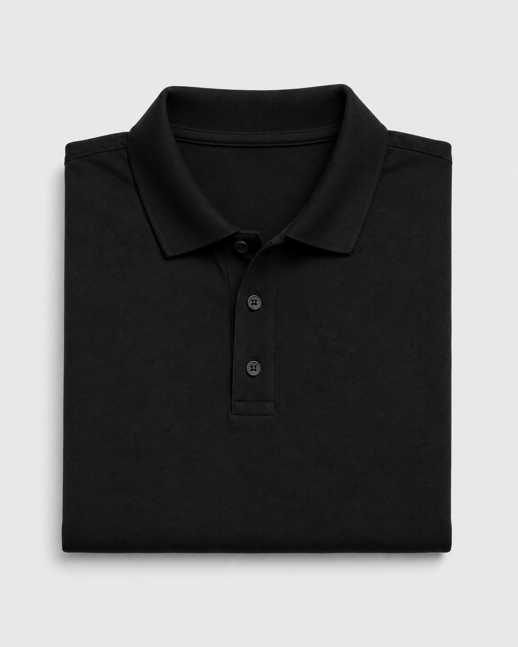 Plain Black Polo T-Shirt