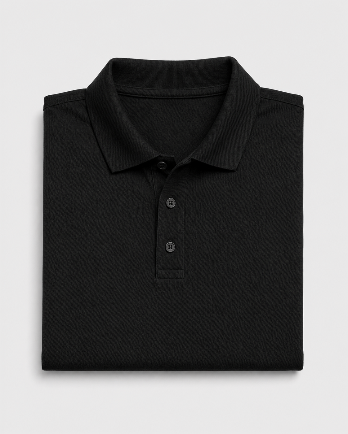 Plain Black Polo T-Shirt