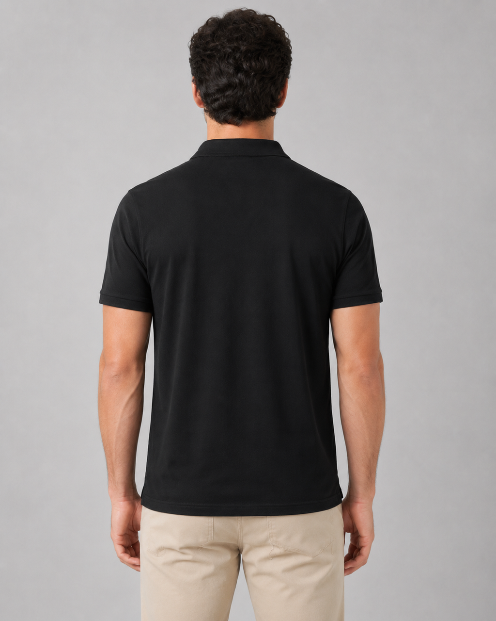 Plain Black Polo T-Shirt