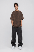 Ryzen Brown Acid Wash T-Shirt
