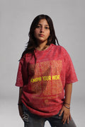 Know Your Worth Acid Wash T-Shirt