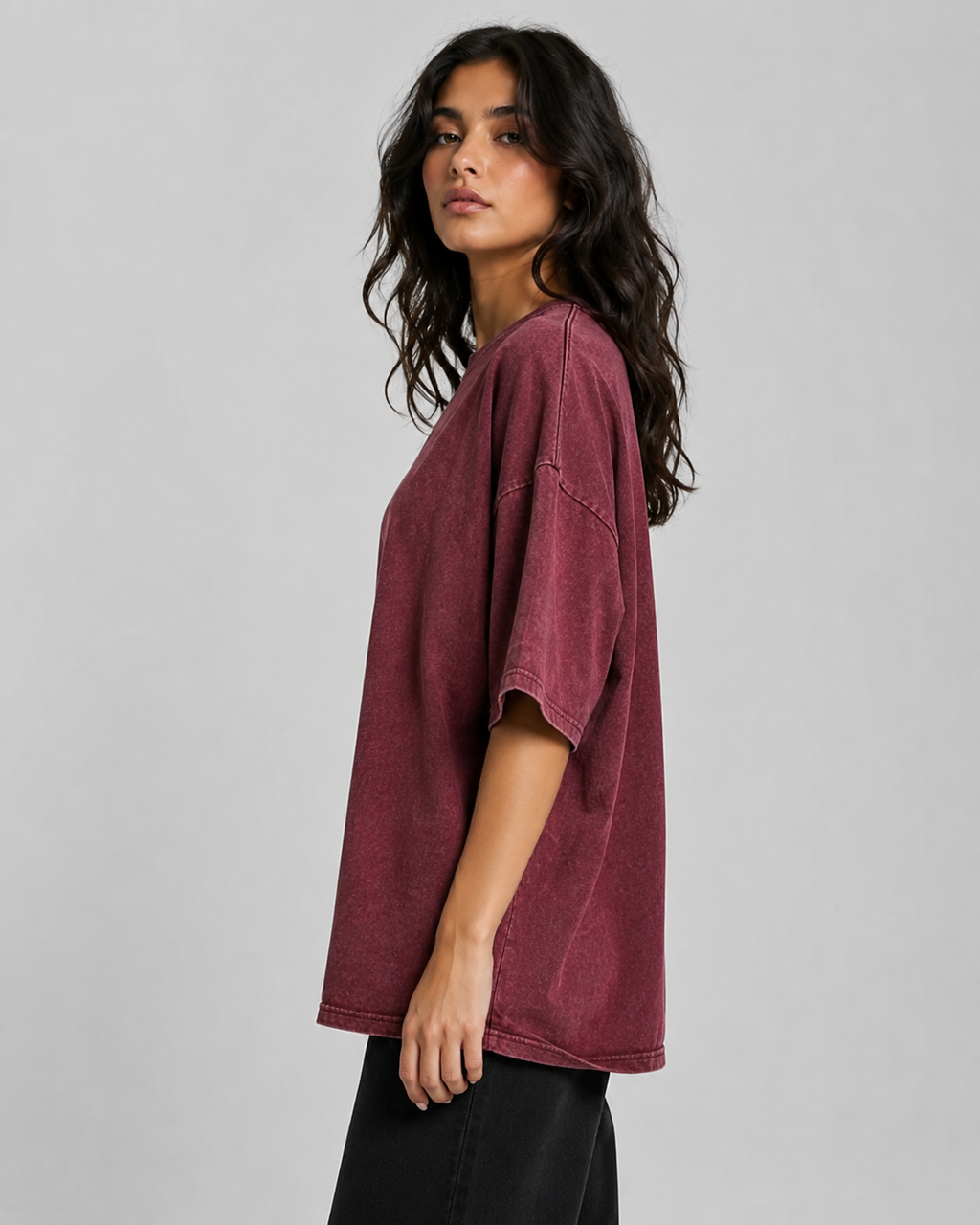 Plain Acid Wash T-Shirt