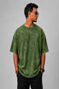 Plain Green Acid Wash T-Shirt