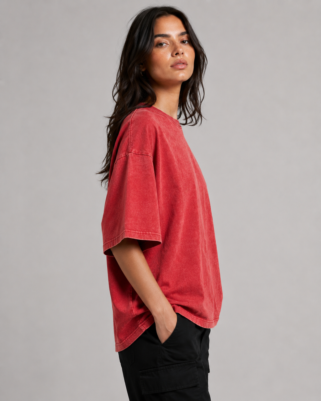 Plain Acid Wash T-Shirt