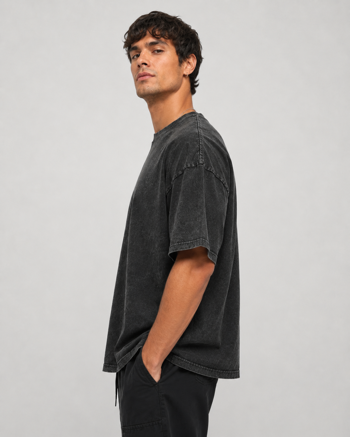Plain Acid Wash T-Shirt