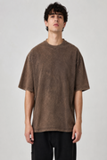Plain Brown Acid Wash T-Shirt