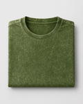 Plain Green Acid Wash T-Shirt